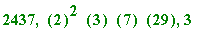 2437, ``(2)^2*``(3)*``(7)*``(29), 3